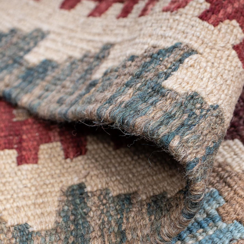 Loper Kelim tapijt - Splash - 198 x 64 cm - veelkleurig