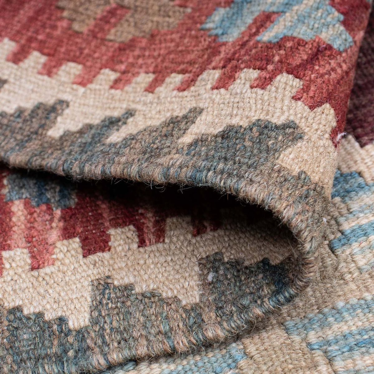 Loper Kelim tapijt - Splash - 200 x 67 cm - veelkleurig