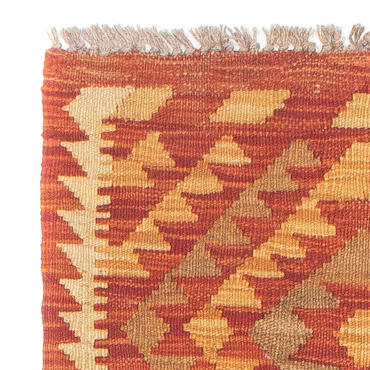 Loper Kelim tapijt - Splash - 190 x 47 cm - rood