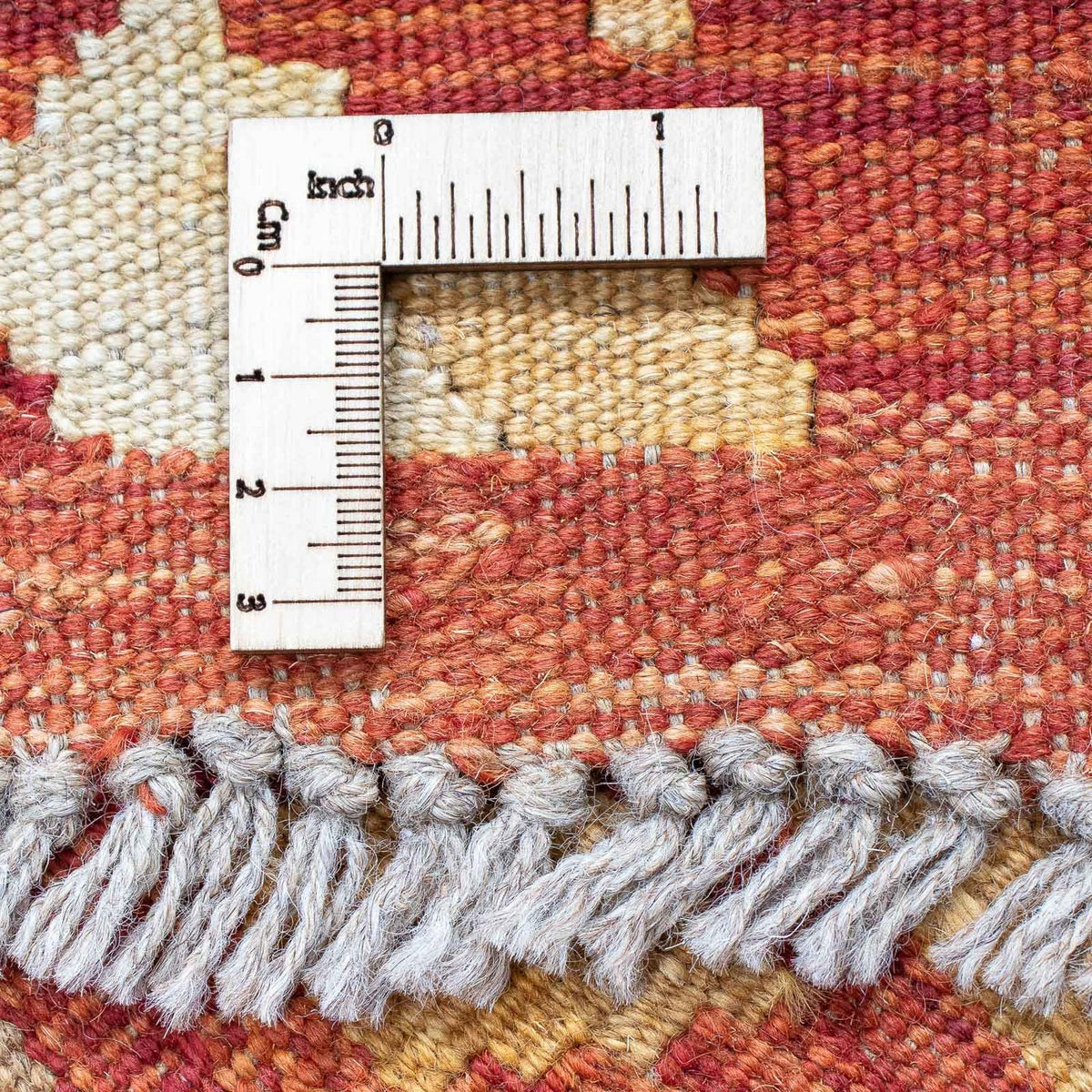 Loper Kelim tapijt - Splash - 190 x 47 cm - rood