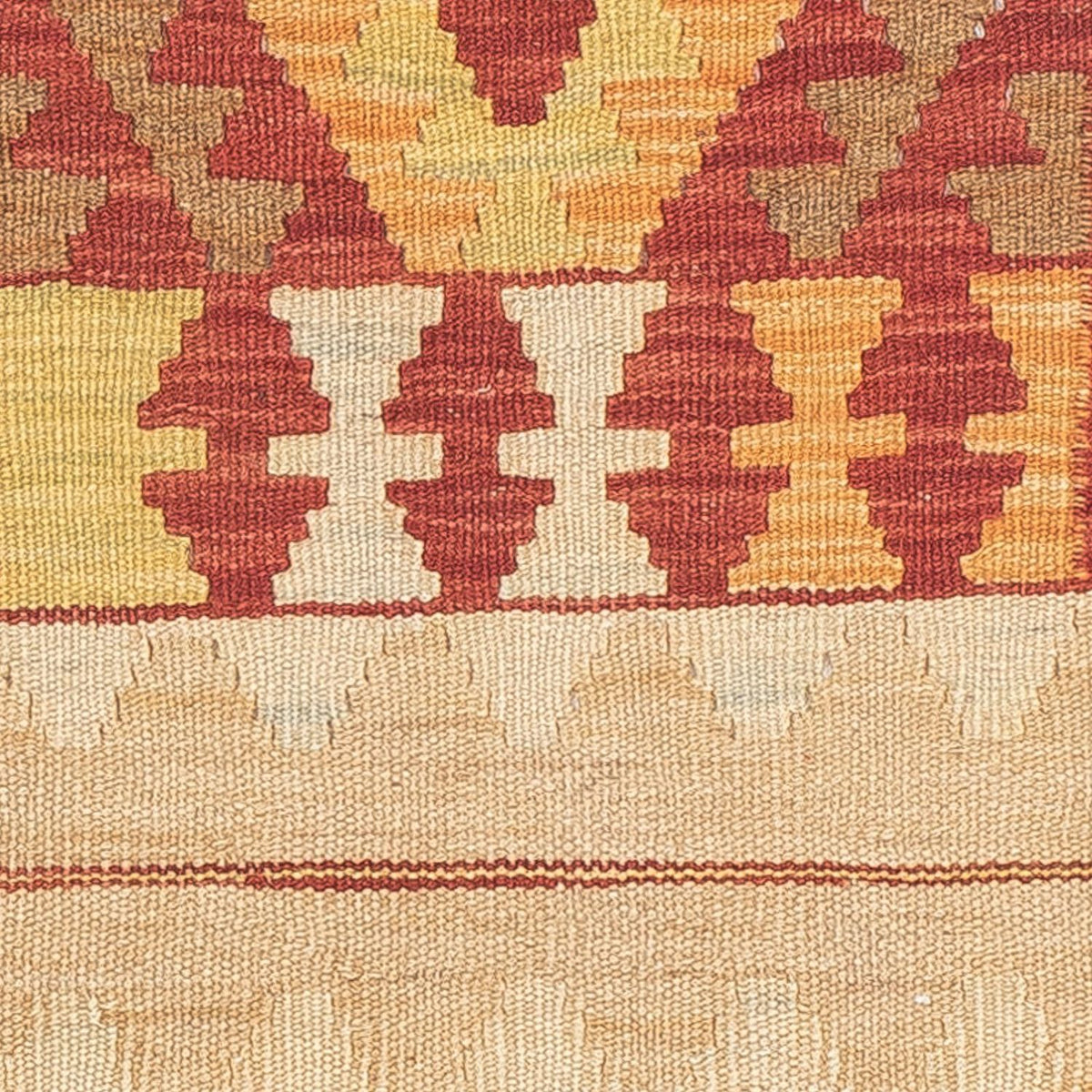 Loper Kelim tapijt - Splash - 197 x 56 cm - veelkleurig