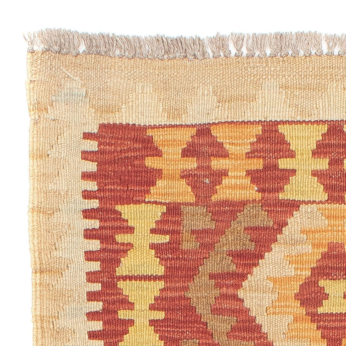 Loper Kelim tapijt - Splash - 197 x 56 cm - veelkleurig