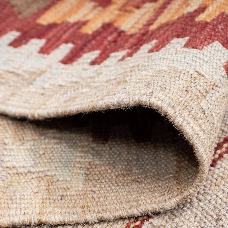 Loper Kelim tapijt - Splash - 197 x 56 cm - veelkleurig