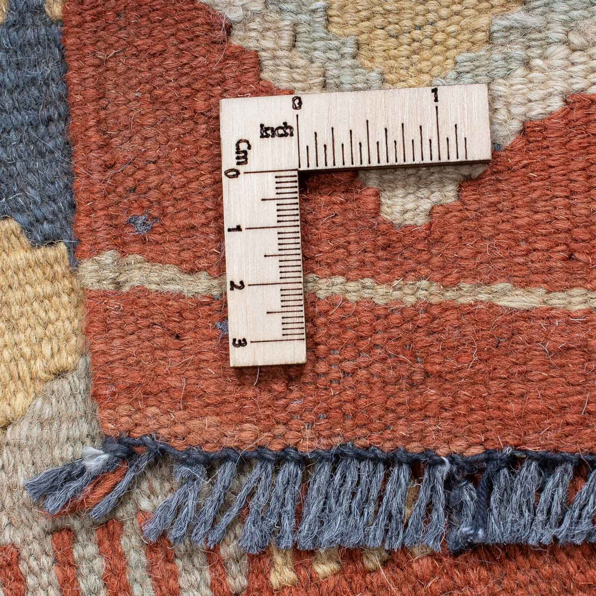 Loper Kelim tapijt - Splash - 182 x 61 cm - roest