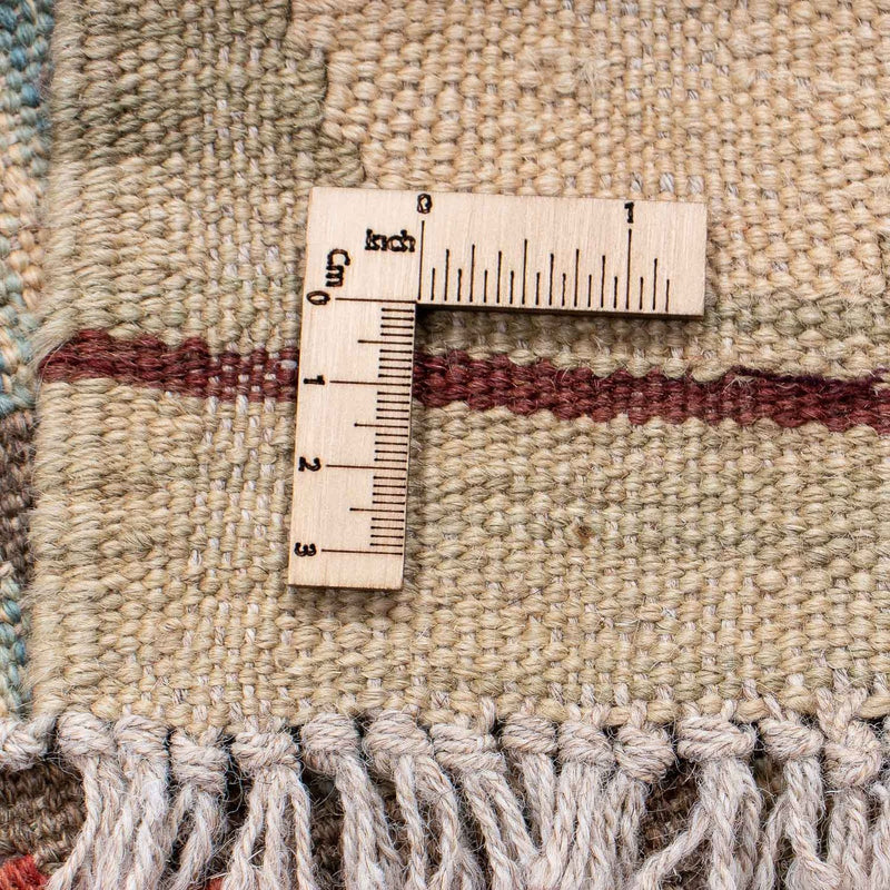 Loper Kelim tapijt - Splash - 202 x 67 cm - licht rood