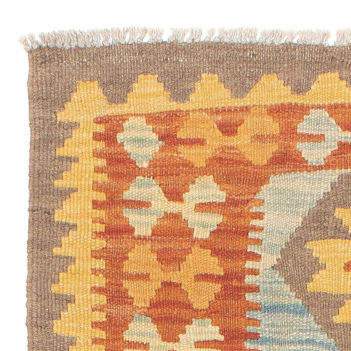 Loper Kelim tapijt - Splash - 191 x 65 cm - veelkleurig