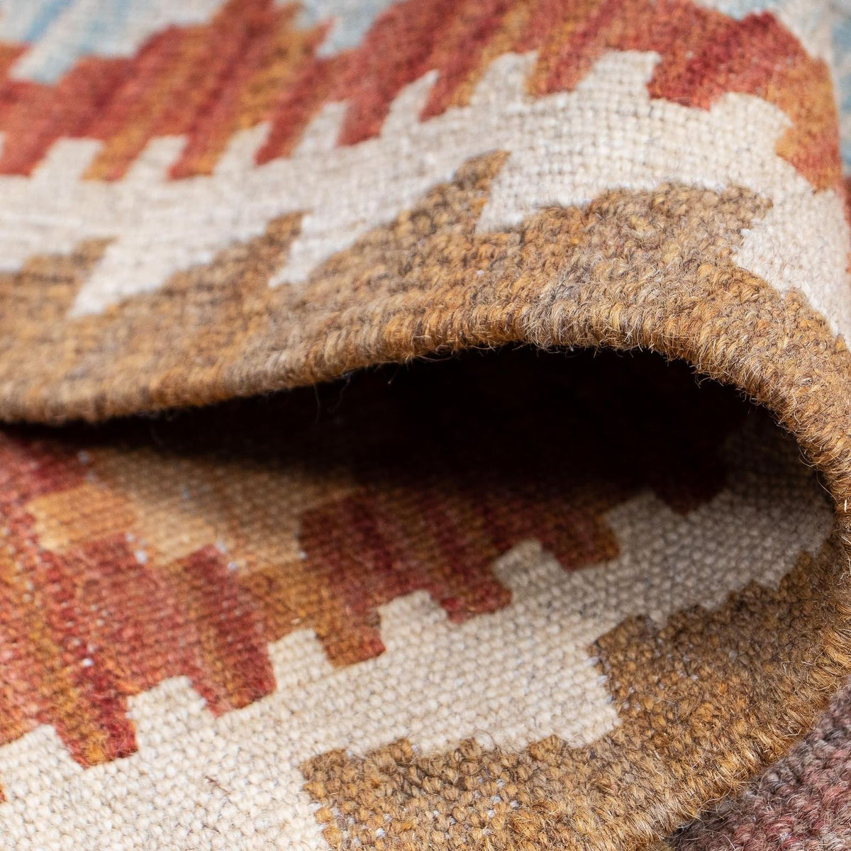 Loper Kelim tapijt - Splash - 189 x 69 cm - veelkleurig