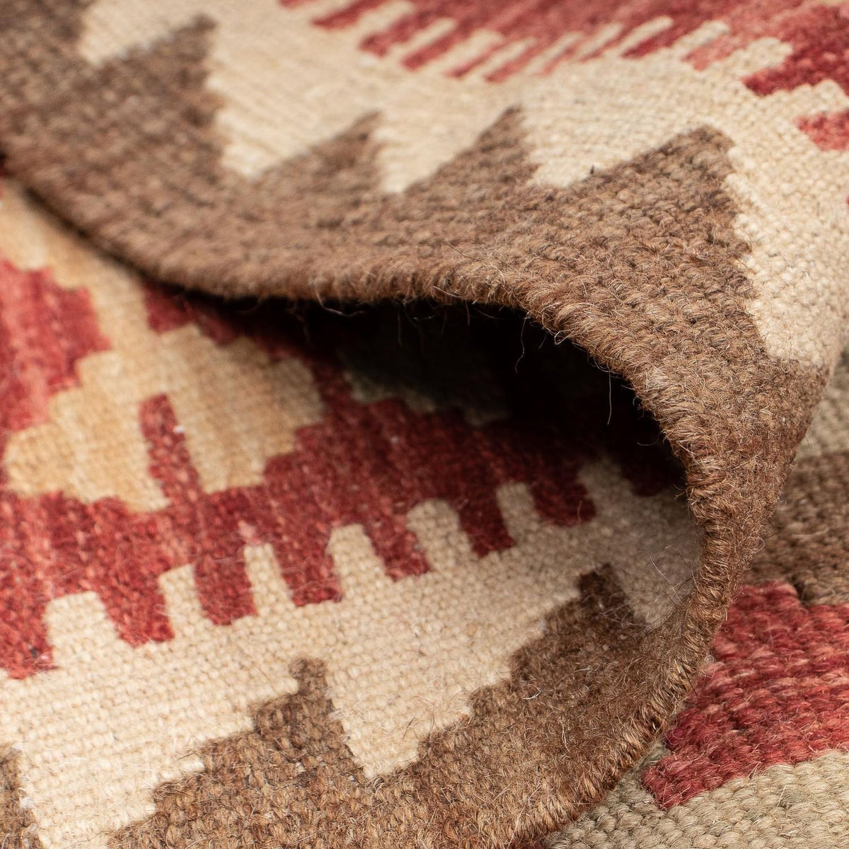 Loper Kelim tapijt - Splash - 192 x 97 cm - veelkleurig