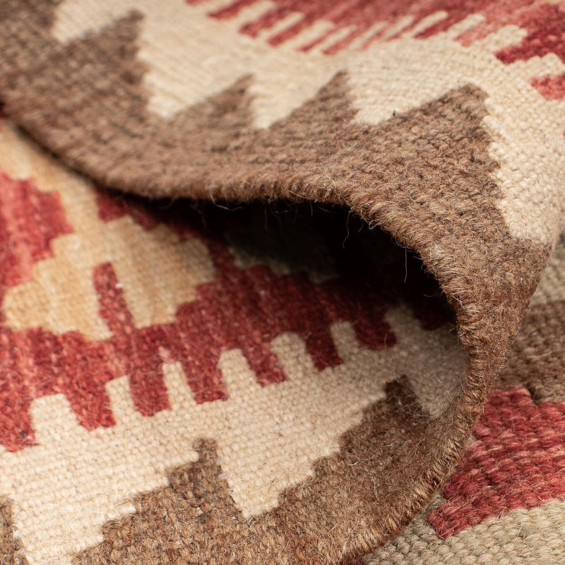 Loper Kelim tapijt - Splash - 192 x 97 cm - veelkleurig