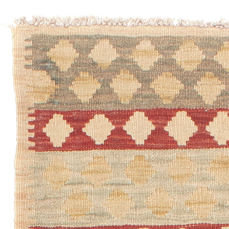 Loper Kelim tapijt - Splash - 210 x 56 cm - veelkleurig