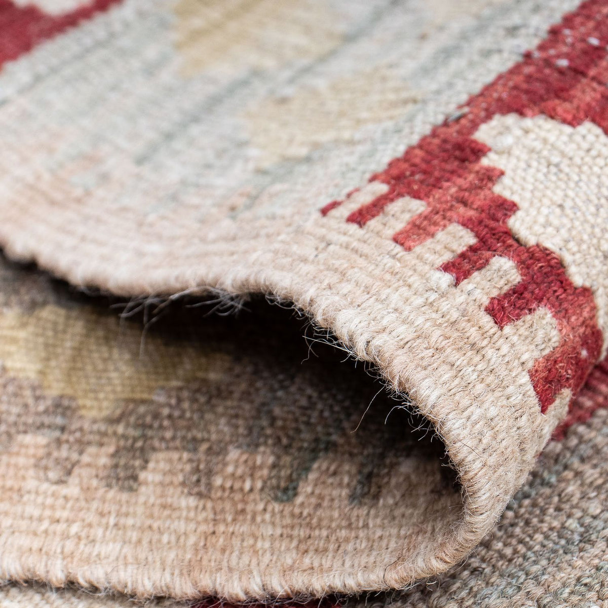 Loper Kelim tapijt - Splash - 210 x 56 cm - veelkleurig