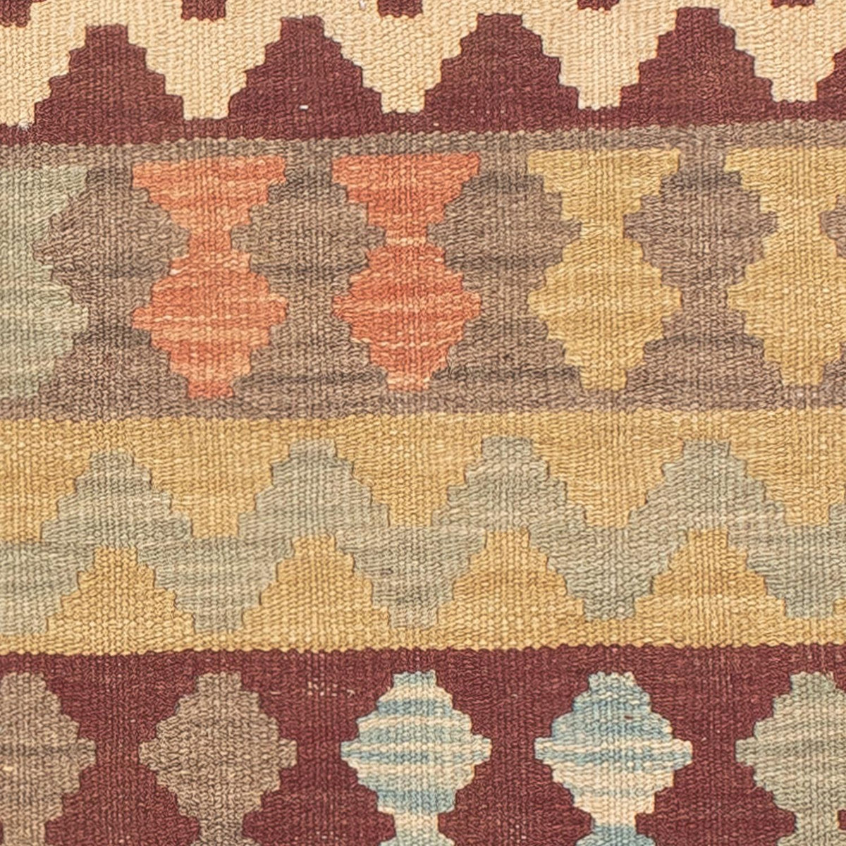 Loper Kelim tapijt - Splash - 200 x 62 cm - veelkleurig