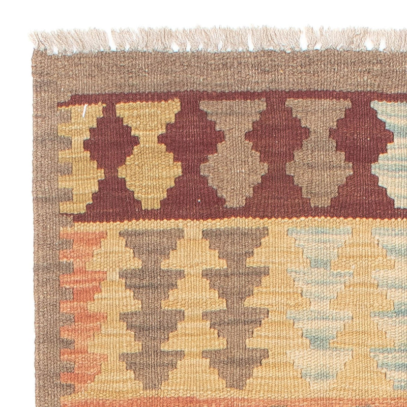 Loper Kelim tapijt - Splash - 200 x 62 cm - veelkleurig