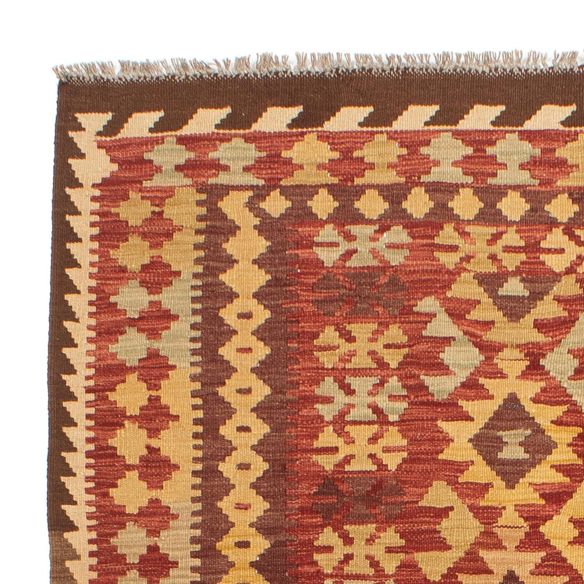 Kelim tapijt - Splash - 195 x 141 cm - veelkleurig