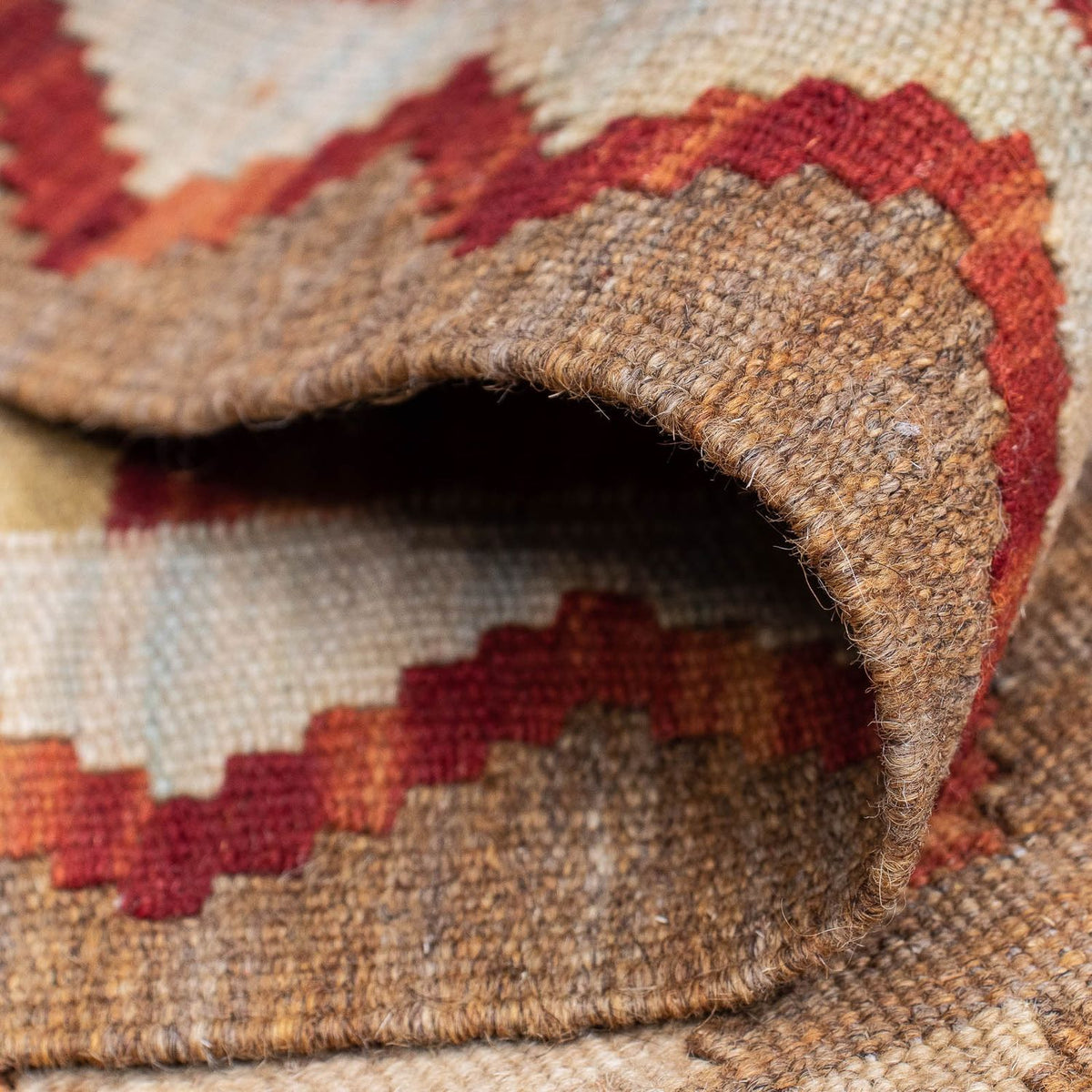 Loper Kelim tapijt - Splash - 222 x 57 cm - veelkleurig