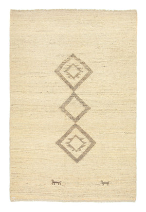 Gabbeh tapijt - Perzisch - 205 x 138 cm - beige