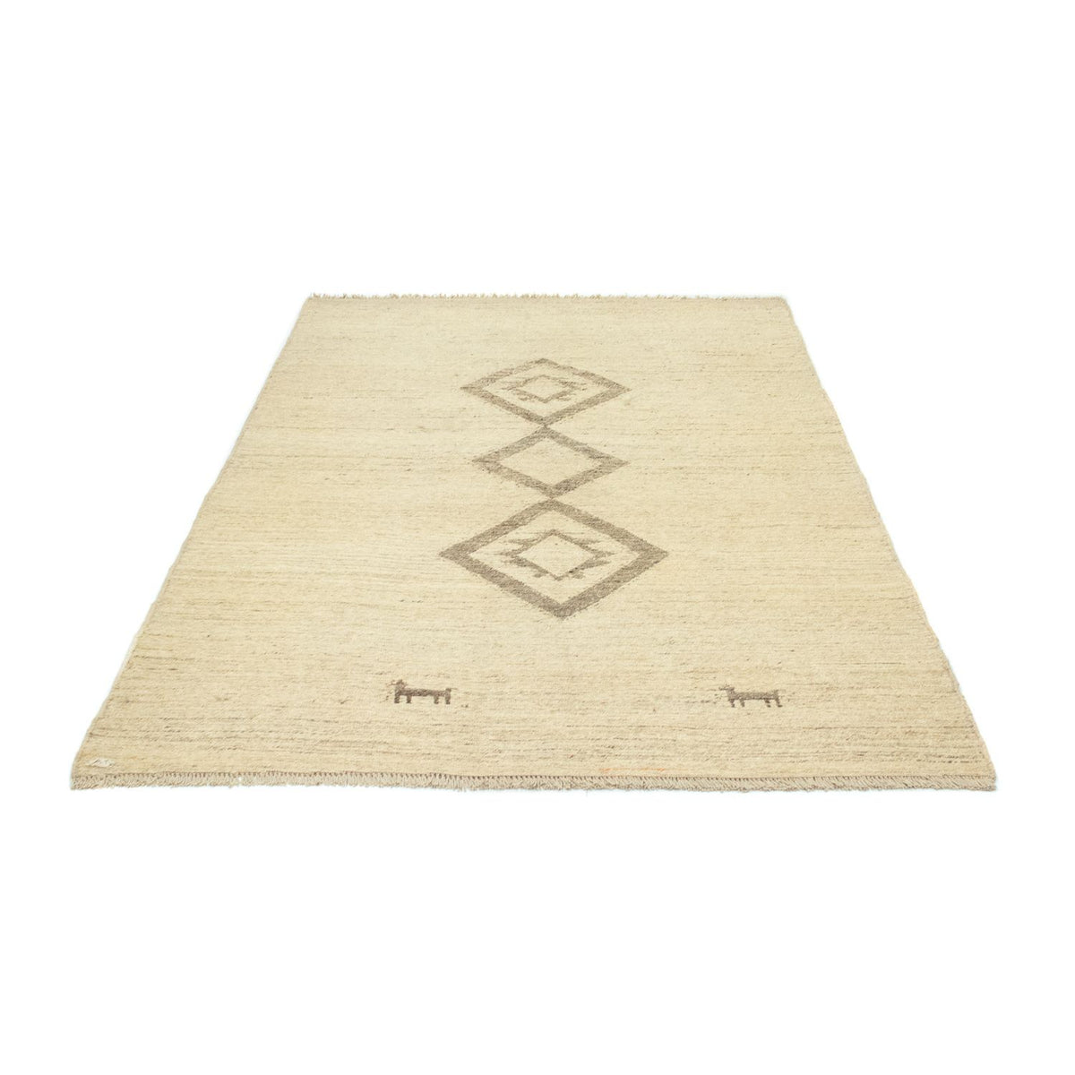 Gabbeh tapijt - Perzisch - 205 x 138 cm - beige