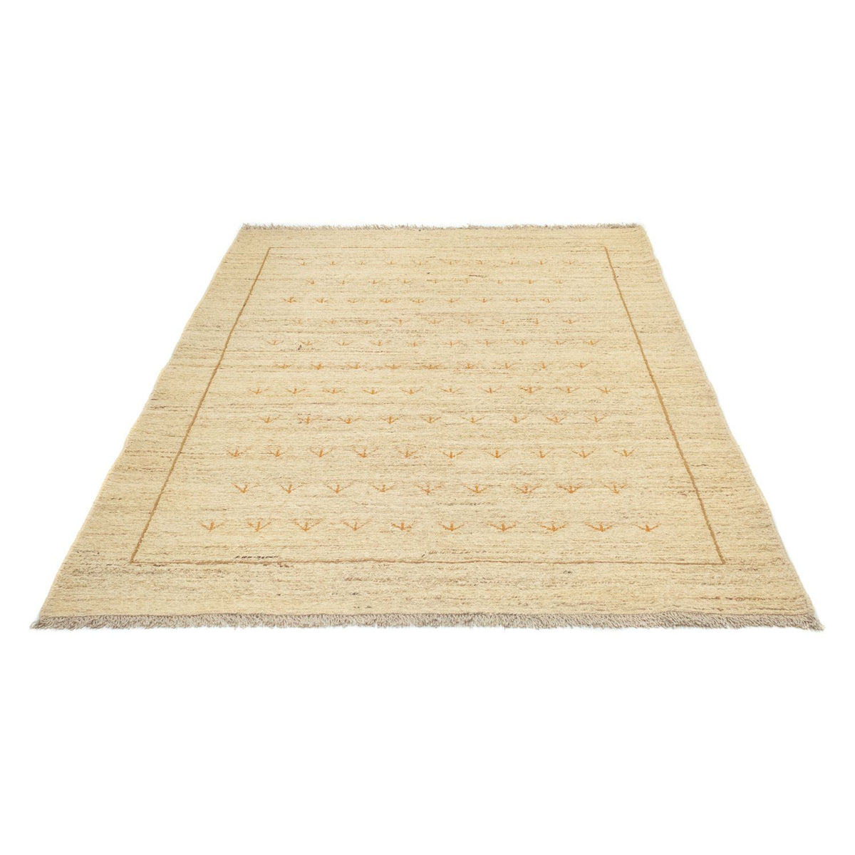 Gabbeh tapijt - Perzisch - 195 x 147 cm - beige