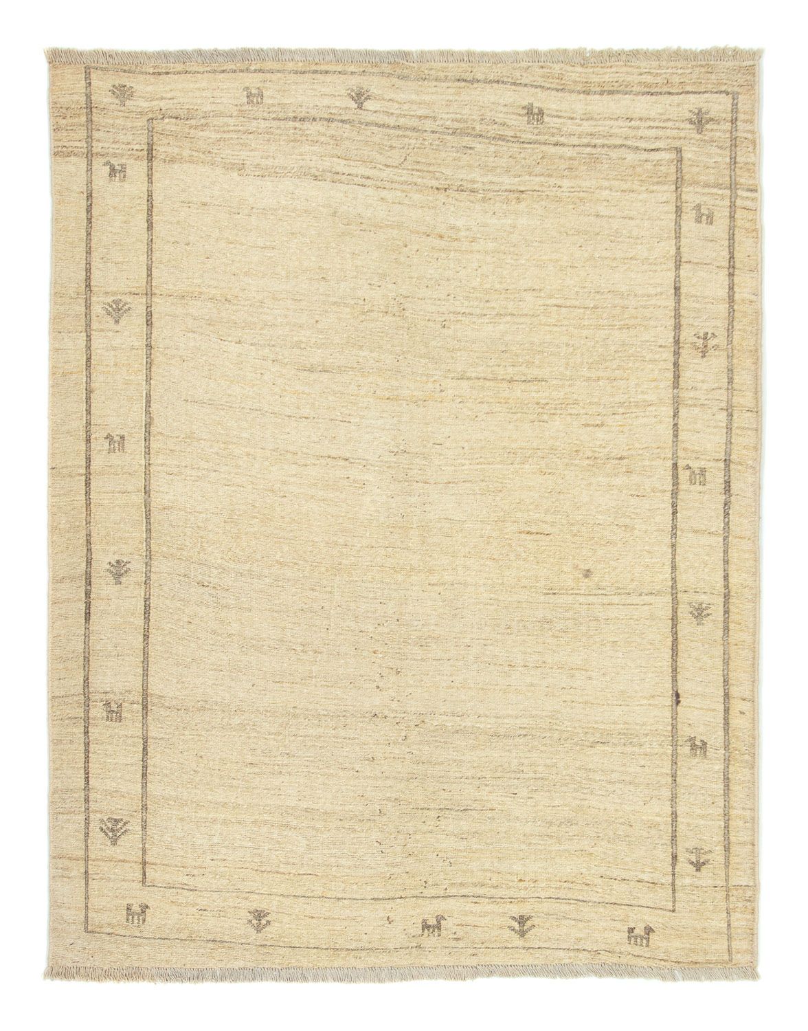 Gabbeh tapijt - Perzisch - 191 x 150 cm - beige