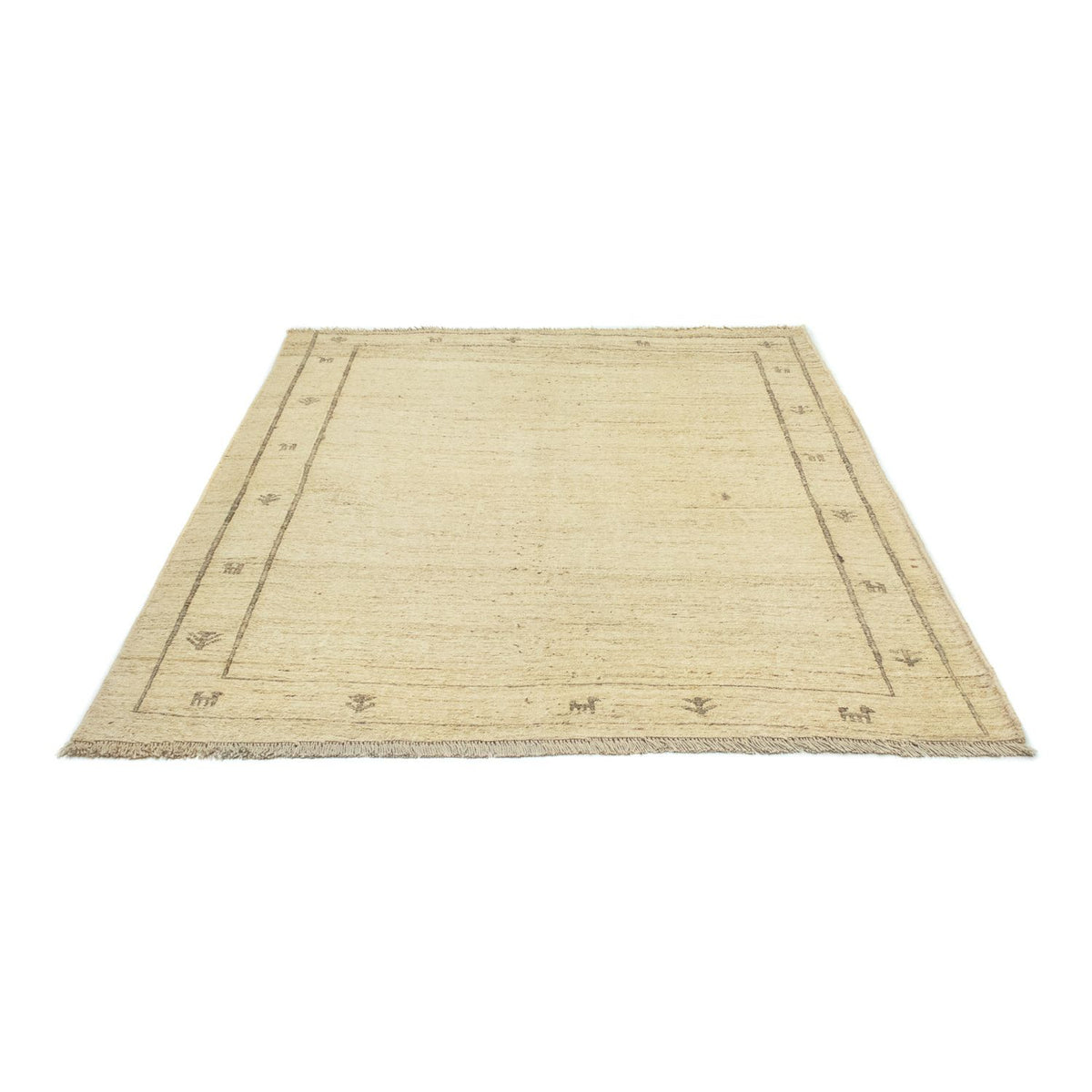 Gabbeh tapijt - Perzisch - 191 x 150 cm - beige