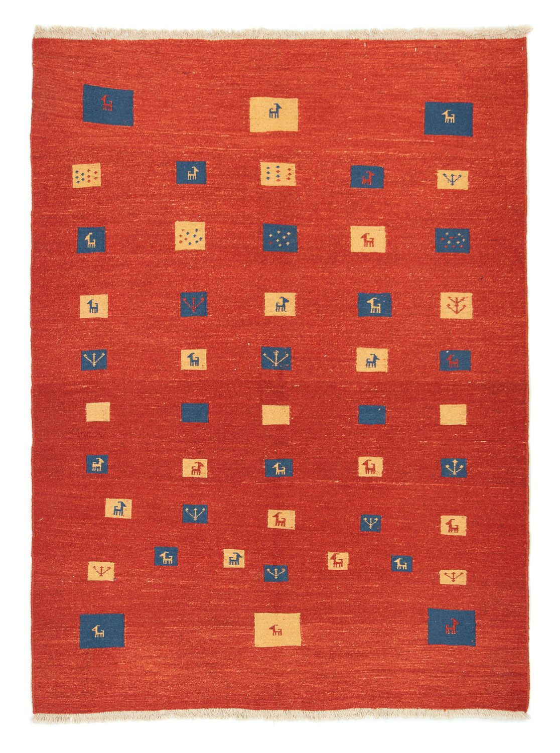 Gabbeh tapijt - Perzisch - 225 x 164 cm - rood