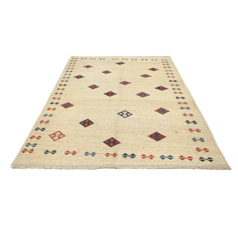 Gabbeh tapijt - Perzisch - 232 x 154 cm - beige