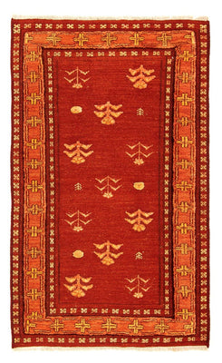 Gabbeh Tapijt - Loribaft Perzisch - 150 x 97 cm - donkerrood