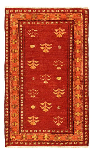 Gabbeh Tapijt - Loribaft Perzisch - 150 x 97 cm - donkerrood