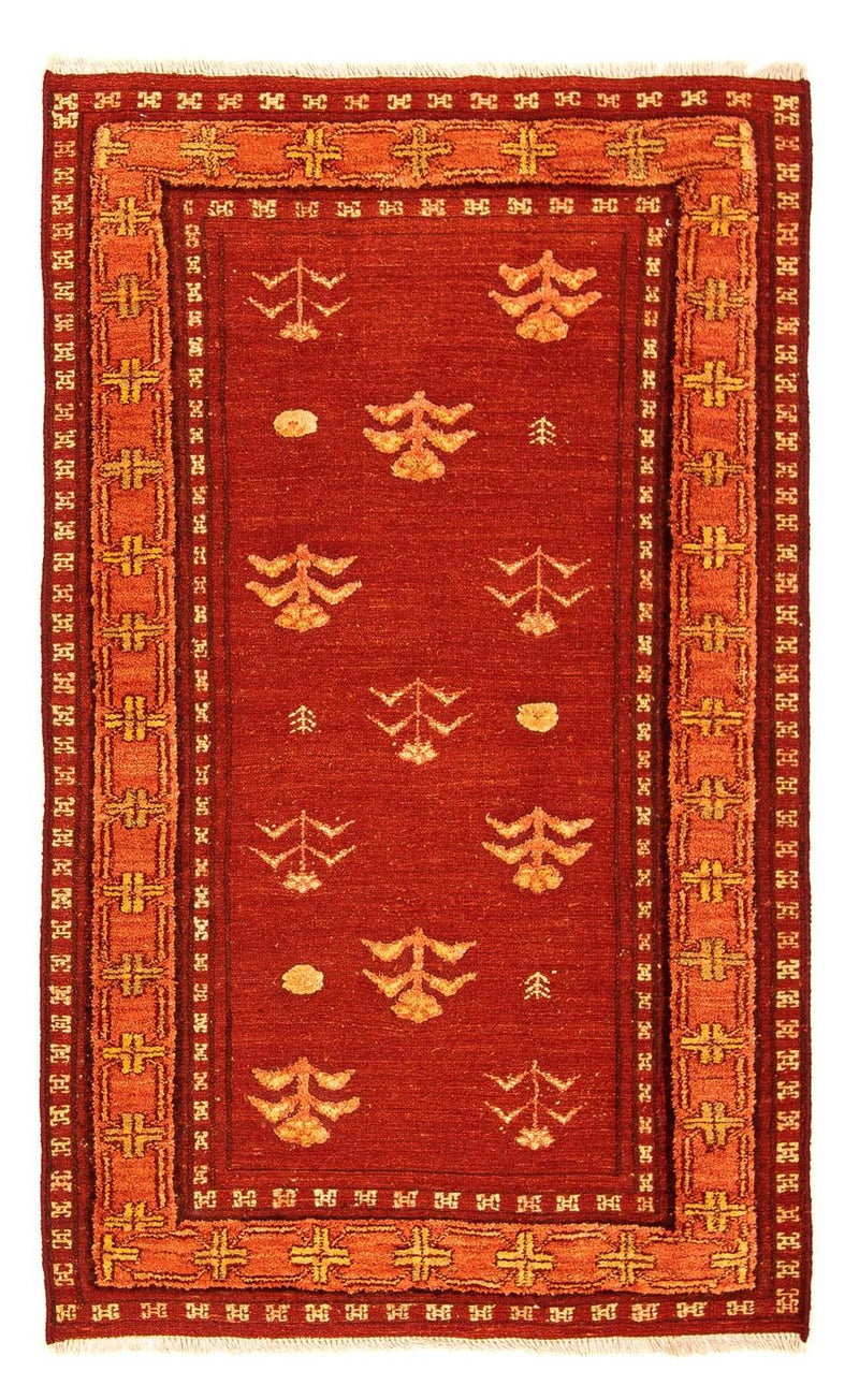 Gabbeh Tapijt - Loribaft Perzisch - 150 x 97 cm - donkerrood