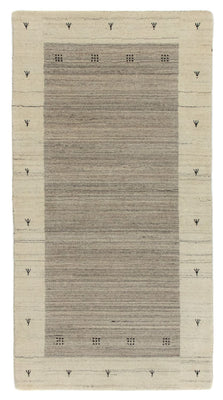 Gabbeh Tapijt - Loribaft Perzisch - 140 x 70 cm - beige