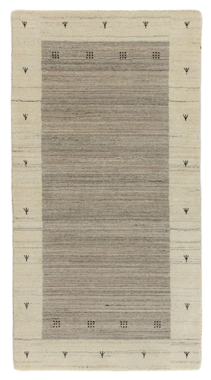 Gabbeh Tapijt - Loribaft Perzisch - 140 x 70 cm - beige