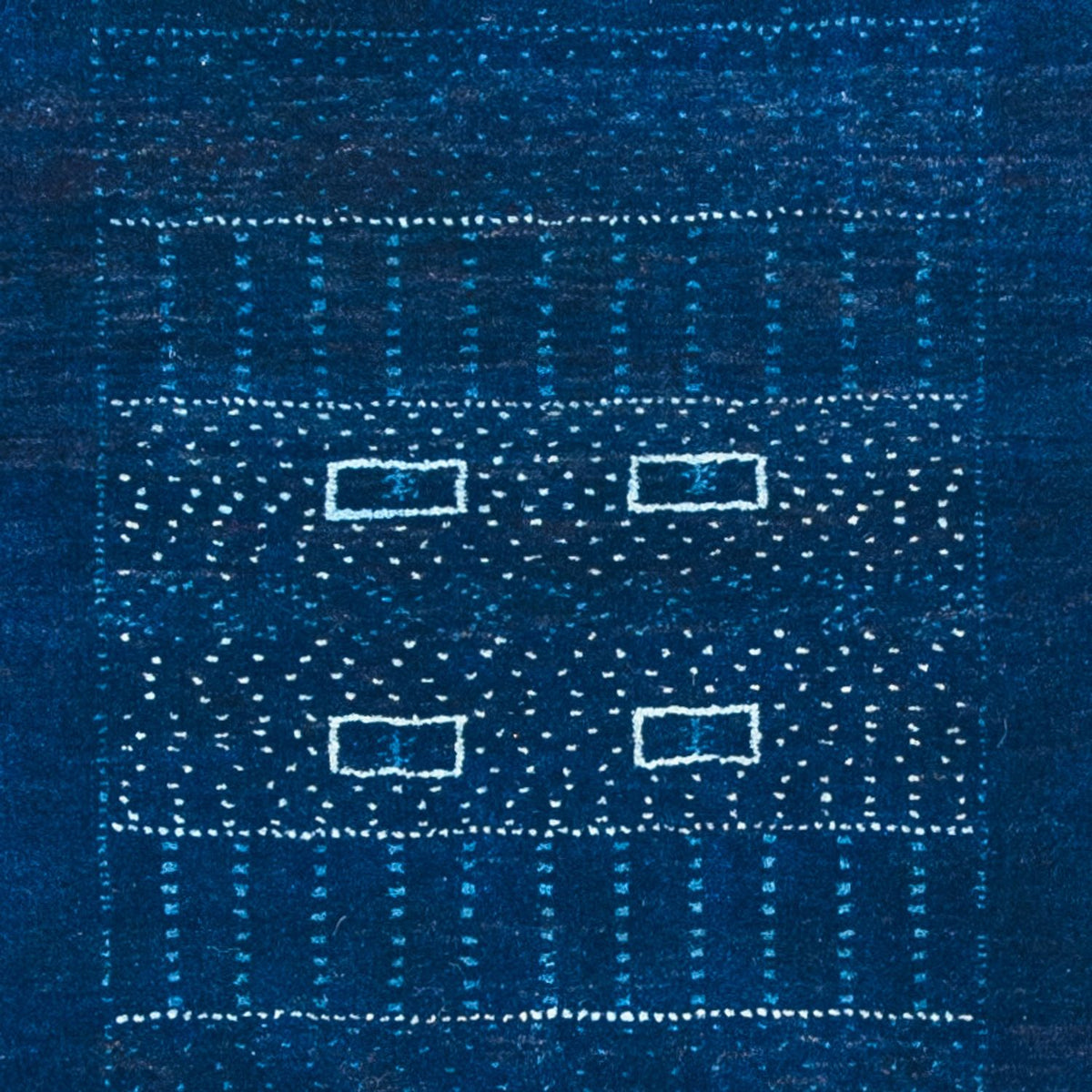 Gabbeh Tapijt - Loribaft Perzisch - 132 x 75 cm - donkerblauw