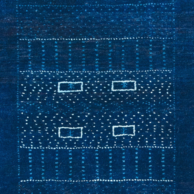 Gabbeh Tapijt - Loribaft Perzisch - 132 x 75 cm - donkerblauw