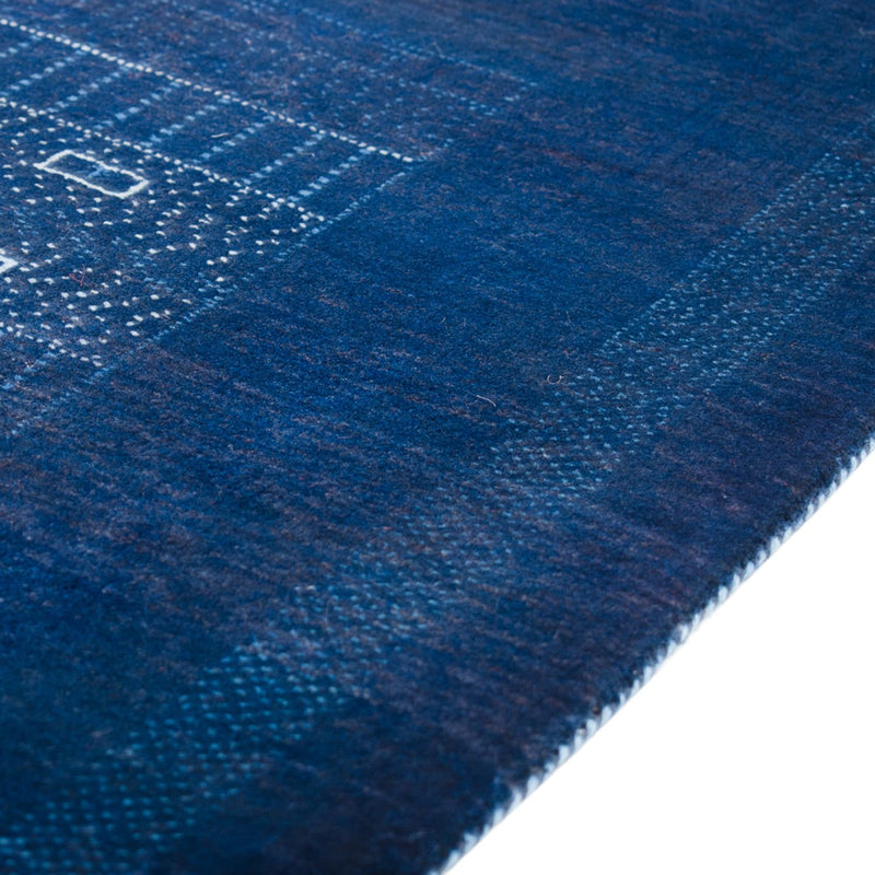 Gabbeh Tapijt - Loribaft Perzisch - 132 x 75 cm - donkerblauw