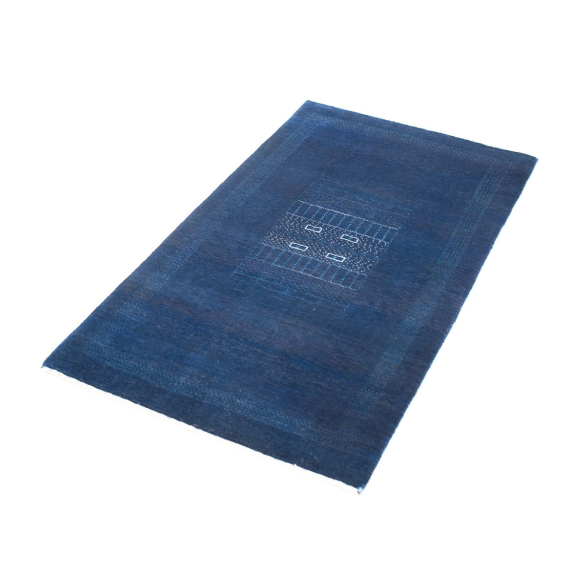 Gabbeh Tapijt - Loribaft Perzisch - 132 x 75 cm - donkerblauw