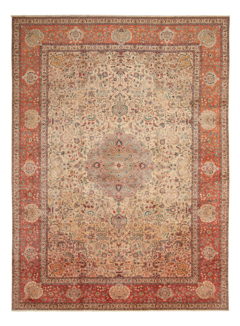Perzisch tapijt - Tabriz - Royal - 486 x 350 cm - beige