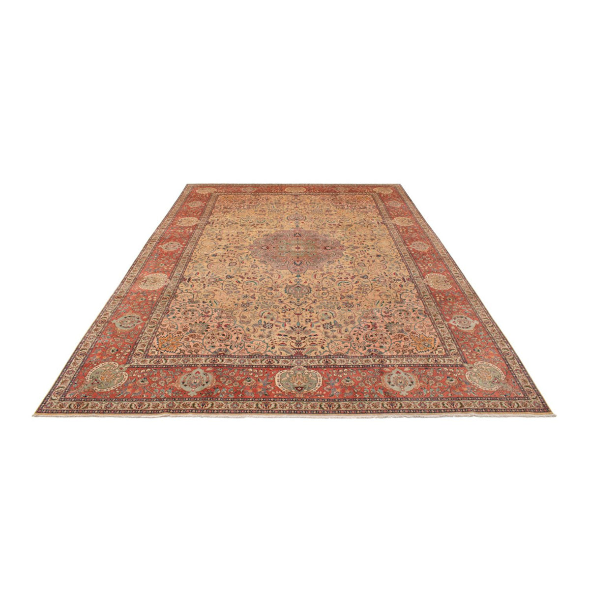 Perzisch tapijt - Tabriz - Royal - 486 x 350 cm - beige
