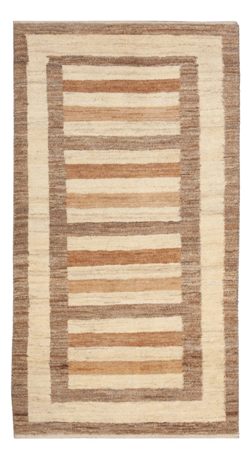 Gabbeh Tapijt - Loribaft Perzisch - 139 x 72 cm - beige