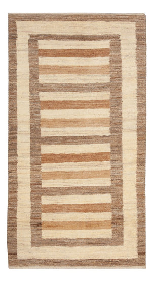 Gabbeh Tapijt - Loribaft Perzisch - 139 x 72 cm - beige