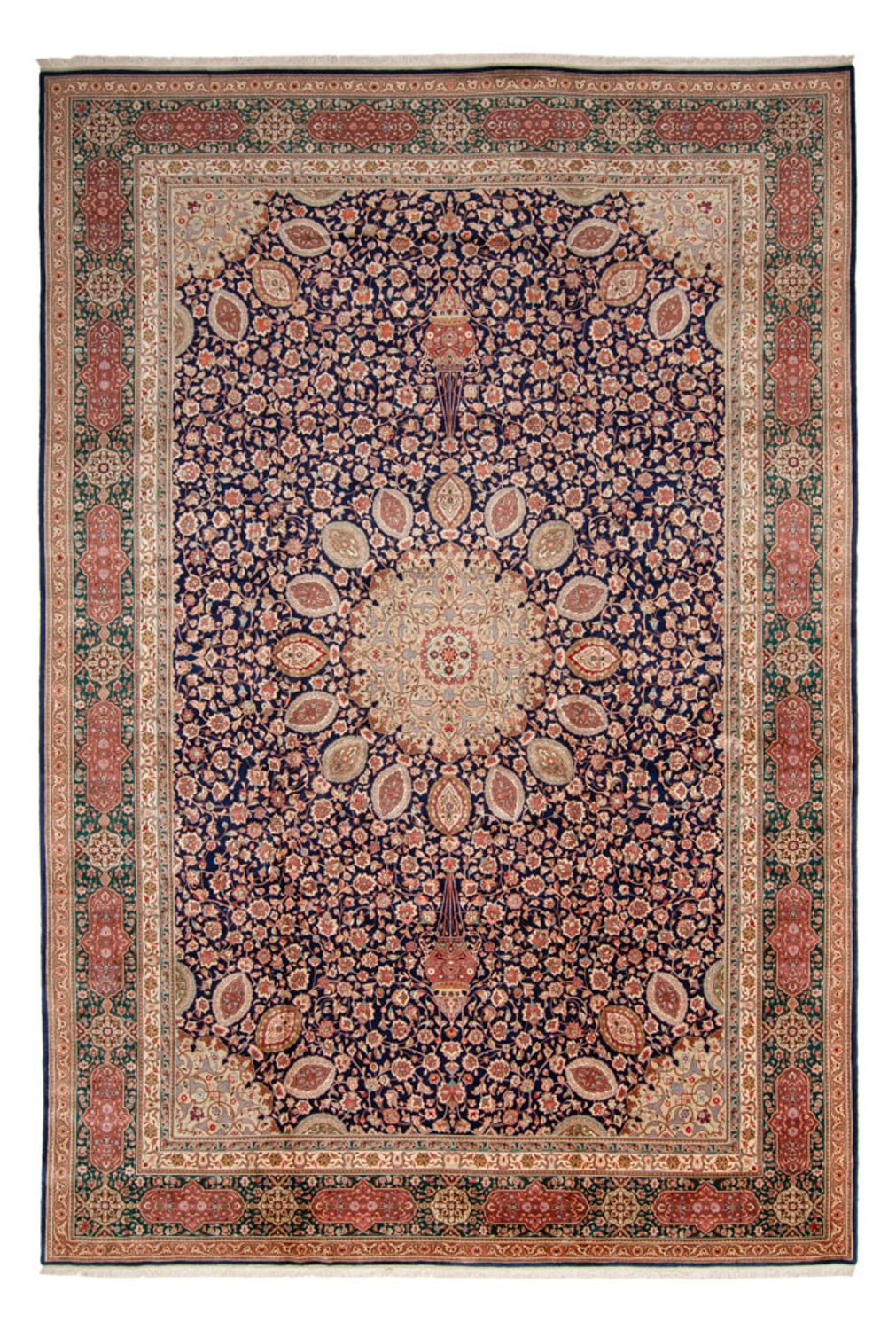 Perzisch tapijt - Tabriz - Royal - 517 x 352 cm - donkerblauw