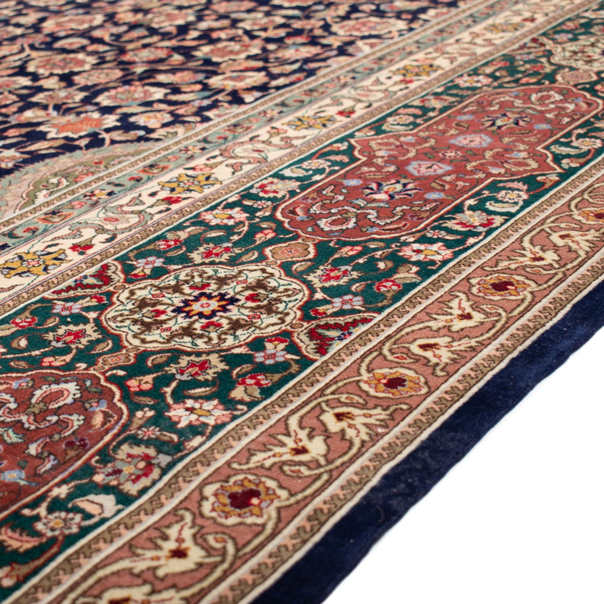 Perzisch tapijt - Tabriz - Royal - 517 x 352 cm - donkerblauw