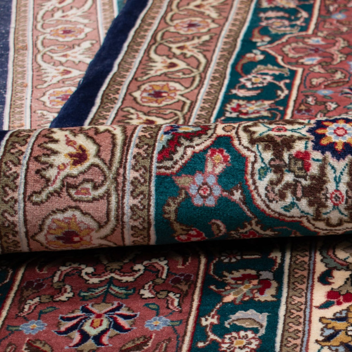 Perzisch tapijt - Tabriz - Royal - 517 x 352 cm - donkerblauw