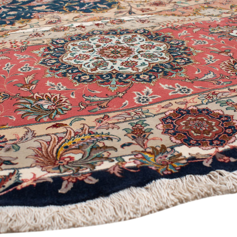 Perzisch tapijt - Tabriz - Premium rond  - 500 x 500 cm - blauw