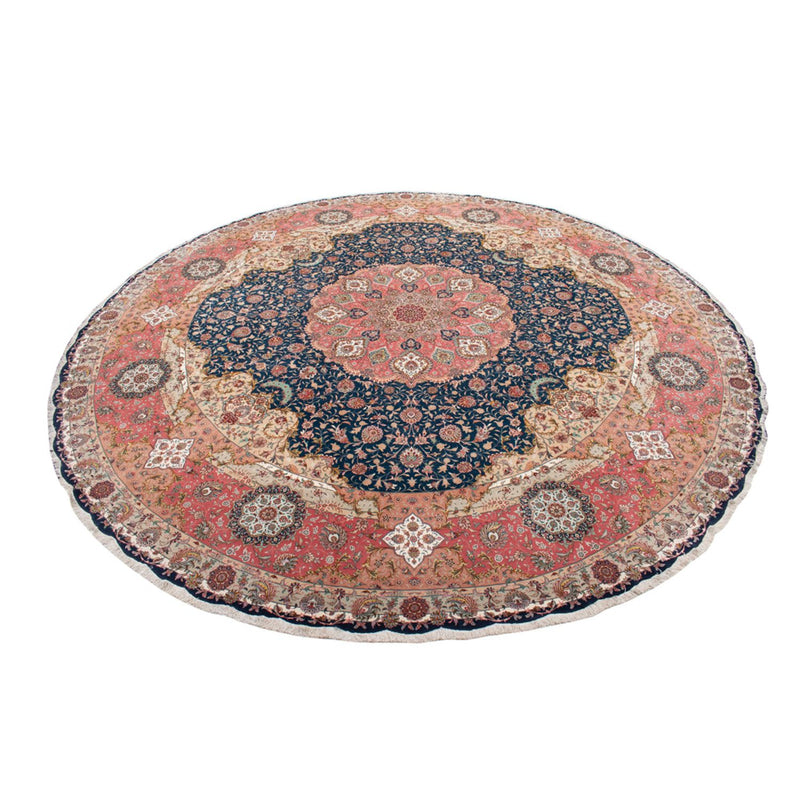 Perzisch tapijt - Tabriz - Premium rond  - 500 x 500 cm - blauw