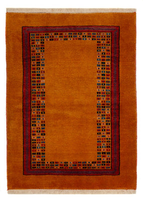 Gabbeh Tapijt - Loribaft Perzisch - 118 x 84 cm - goud