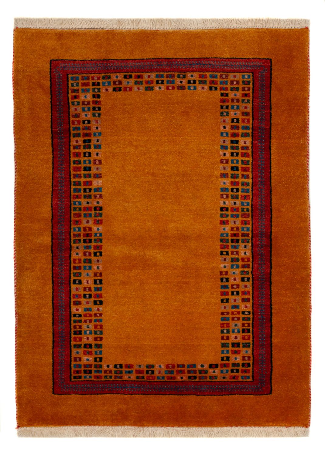 Gabbeh Tapijt - Loribaft Perzisch - 118 x 84 cm - goud