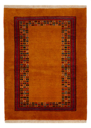 Gabbeh Tapijt - Loribaft Perzisch - 118 x 84 cm - goud