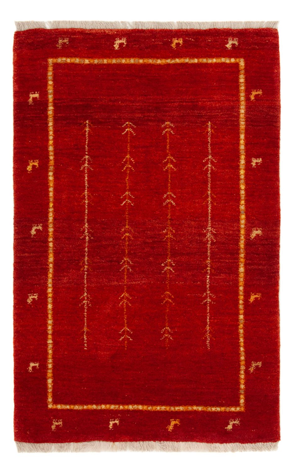 Gabbeh Tapijt - Loribaft Perzisch - 133 x 84 cm - rood