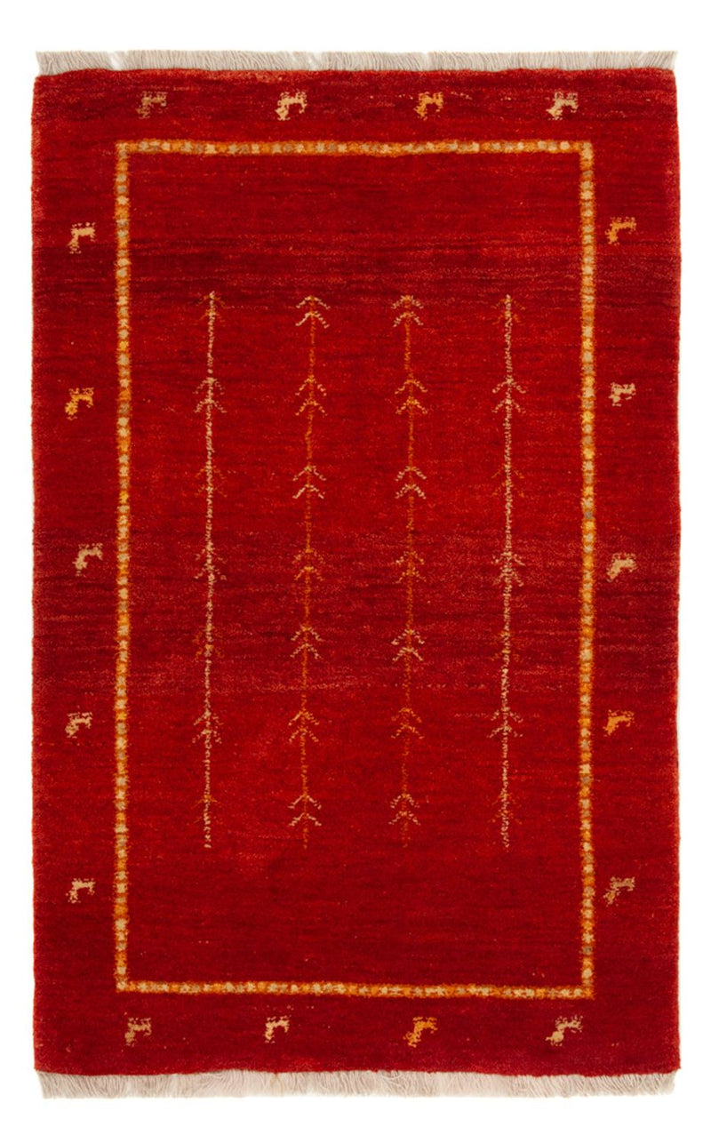 Gabbeh Tapijt - Loribaft Perzisch - 133 x 84 cm - rood