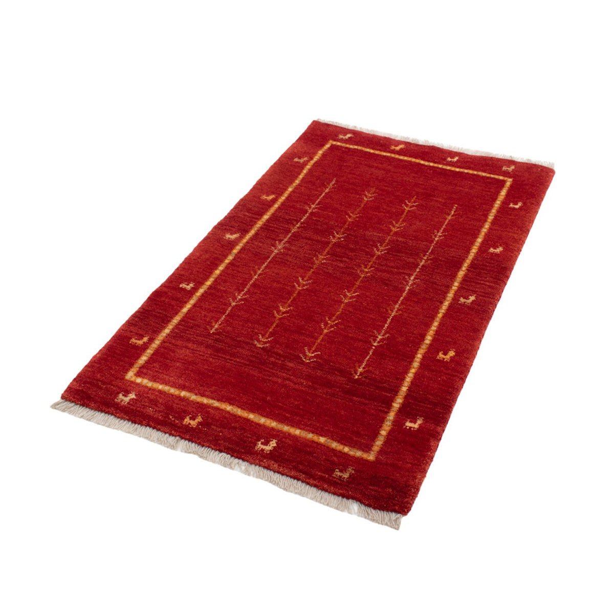 Gabbeh Tapijt - Loribaft Perzisch - 133 x 84 cm - rood